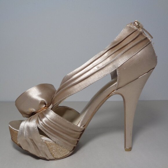 Enzo Angiolini Size 8.5 M / SLENDOR  / Satin / Heeled Sandals New Women's Shoes - Picture 8 of 16